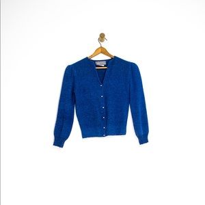 80’s puff sleeve cardigan
